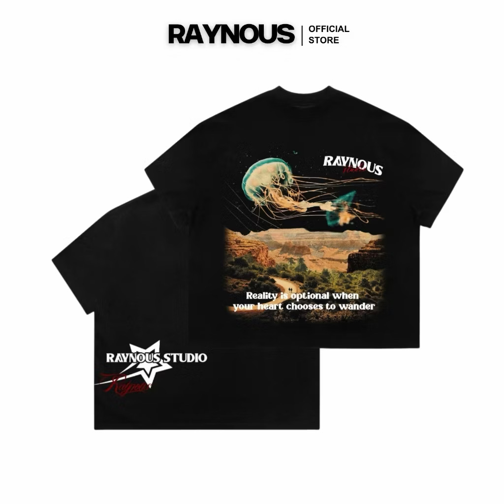Áo Thun Boxy RAYNOUS DESERT Local Brand Unisex Nam Nữ
